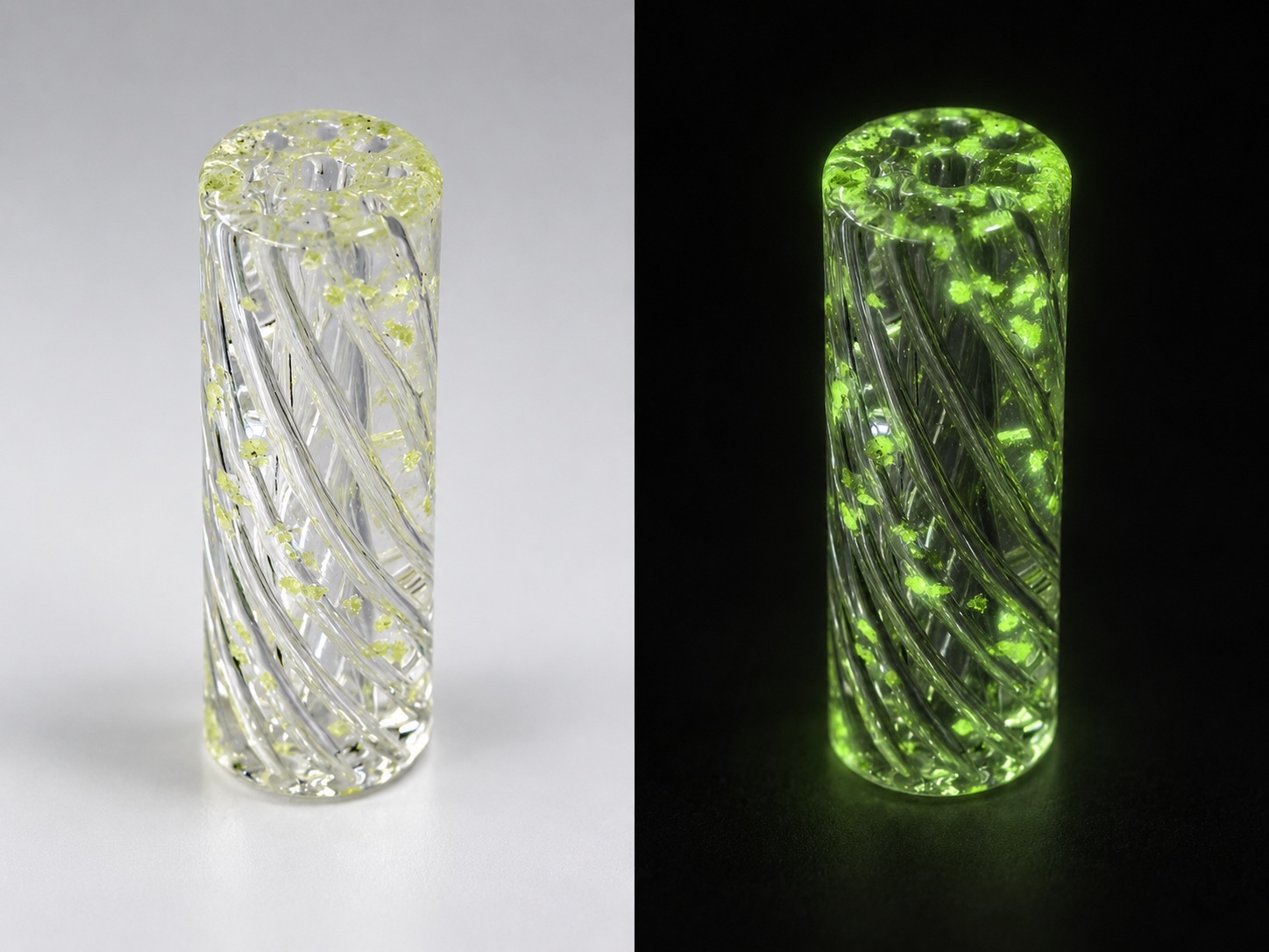 RollCrystals Lumen Helix Glow glass pre-roll tips